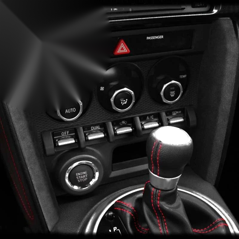 Toyota 86 Subar BRZ Real Leather Side Center Console Cover Trim Fit