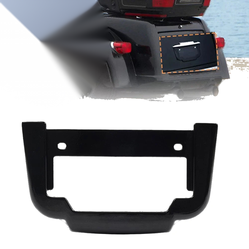 Harley Tri Glide Ultra Classic Black Rear License Plate Frame Mount (2011-2023)