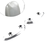 Suzuki Hayabusa GSX1300R Rearview Mirror Block Off Base Plate Chrome (08-20)