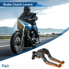 Honda CBR600RR (2003-2016) - Titanium Orange Adjustable Brake Clutch Levers