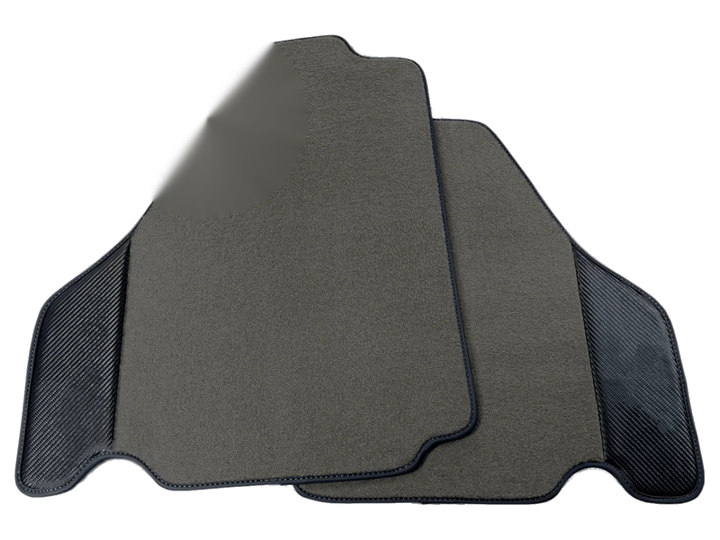 Ferrari F430 2004-2009 Carpet Carbon Fiber Leather Gray Floor Mats