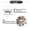 Porsche 911 (1965-2021) - 1 x Plastic Car Wheel Hub Center Cap 76mm