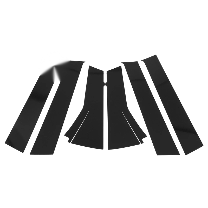 Honda Fit 6 Pcs Black Door Pillar Window Trim (2013-2019)