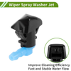 Ford Windshield Washer Nozzle & Hose Connector (2015-2023)