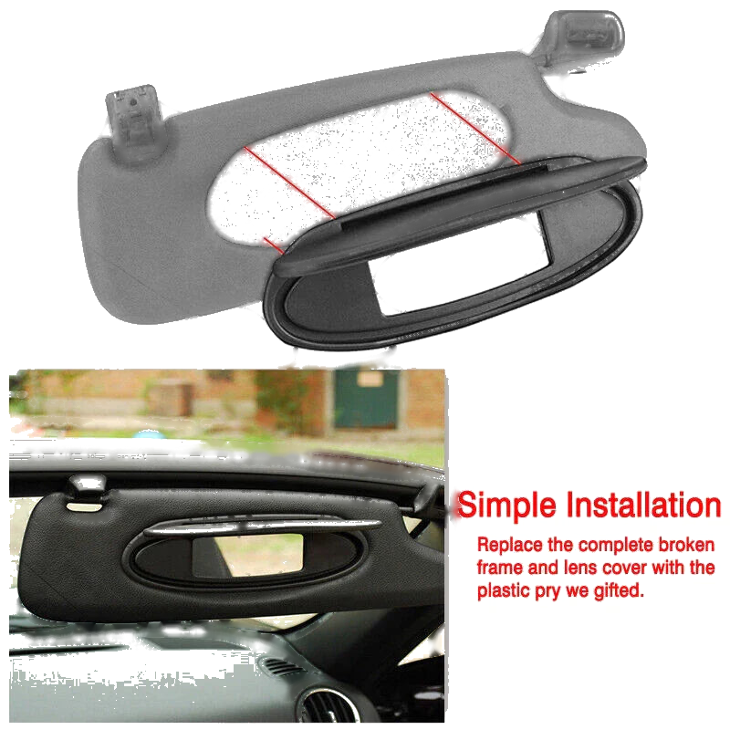 996 / 997 911, 986 / 987 Boxster, Cayman Porsche Visor Mirror Cover (1997-2012)