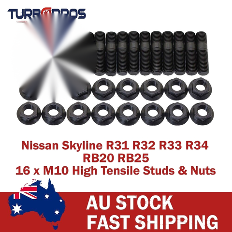 Nissan Skyline R34 RB25DET 2.5L High Tensile Exhaust Manifold&Turbo Stud Kit