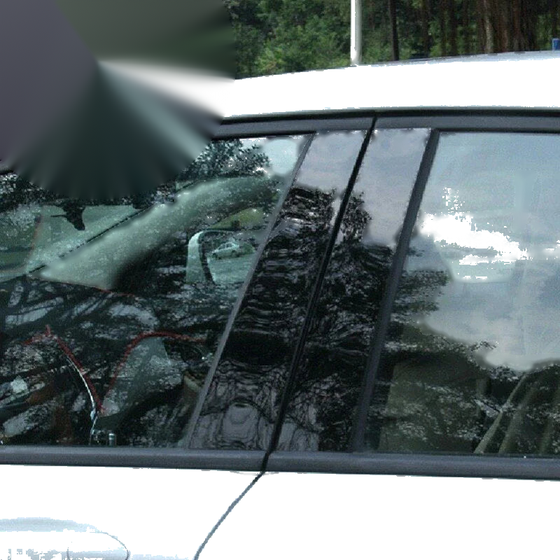 Honda Accord (2013-2017) Black Accessories 6 x Window Pillar Post Molding Trim