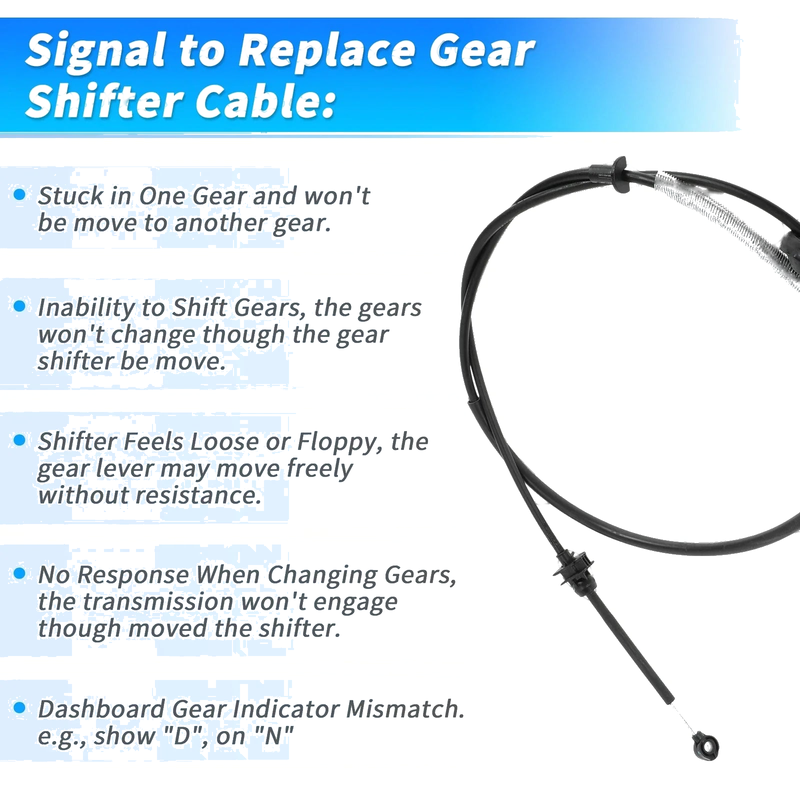 Ford Econoline E150 E250 E350 Auto Transmission Gear Shifter Cable (2000-2005)