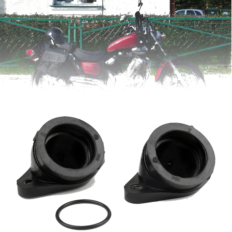 Yamaha XV500 XV535 2 x Carburetor Rubber Connectors (1992-1998)