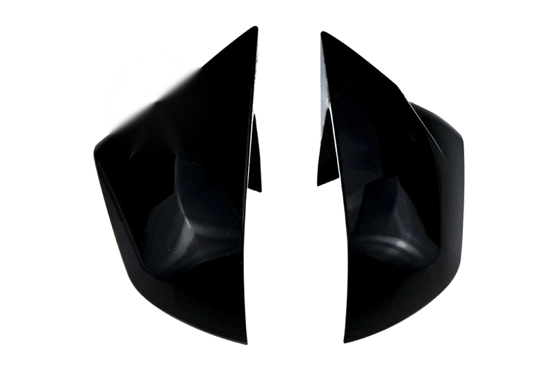 Ford Mustang Glossy Black Ox Horn Rearview Mirror Lid Cover Trim (2015-2023)
