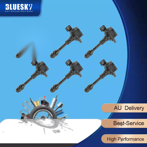 Nissan Patrol GU (2001-2007) TB48DE 4.8L Set of 6 Ignition Coils