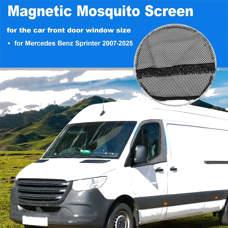 Mercedes Benz Sprinter 2007-2025 47x31in Magnetic Mosquito Screen