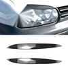 VW GOLF 4 MK4 Headlight Eyelid Covers 2 x Carbon Fiber Look (1997-2006)