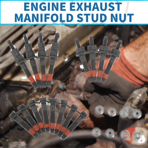 Dodge Jeep Exhaust Manifold Stud Bolt Nut Kit 24 x