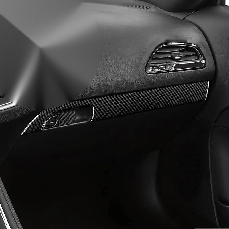 Dodge Charger Carbon Fiber Storage Box Stripe Sticker Cover Trim (2015-2023)