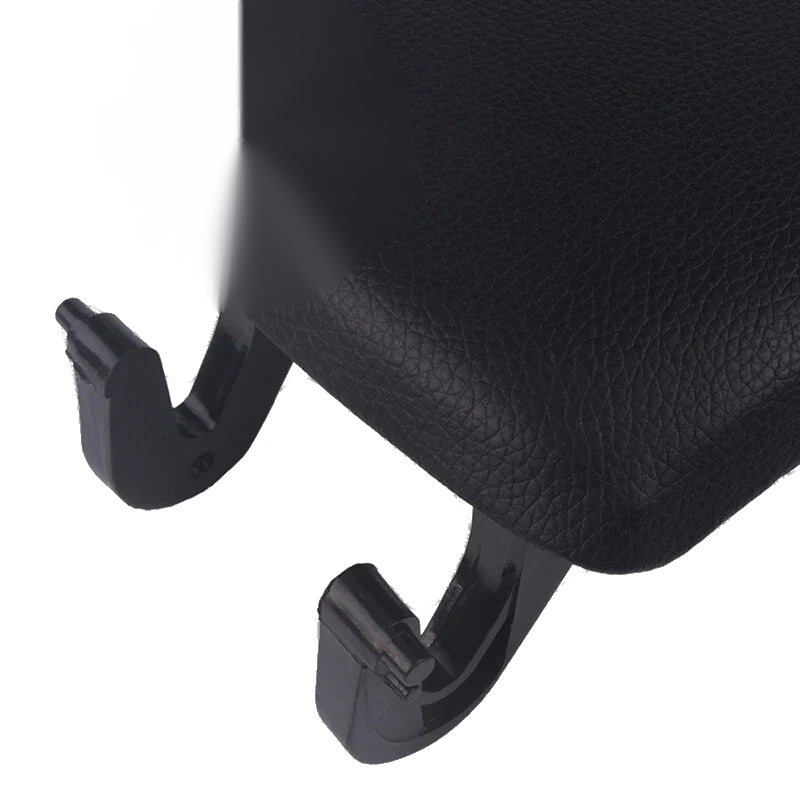 Audi A4 A6 S4 Black Leather Center Console Armrest Cover (2000-2007)