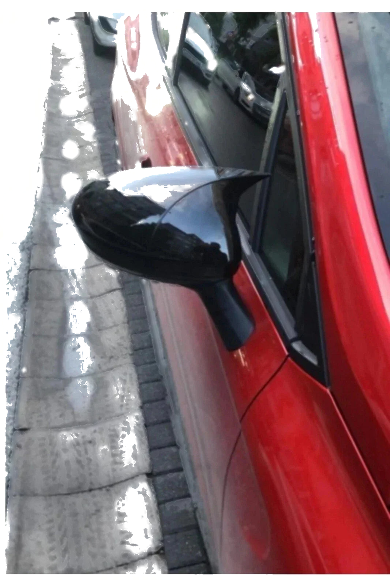 Renault Clio Mk5 2 Piece Gloss Black Side View Mirror Covers (2019-2023)