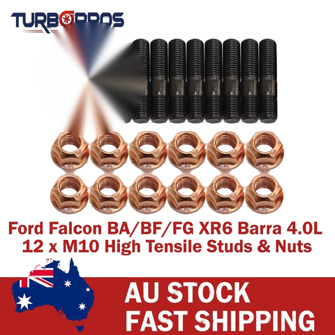 Ford Falcon XR6 BA / BF / FG Barra 4.0L High Tensile Exhaust Manifold Stud Kit