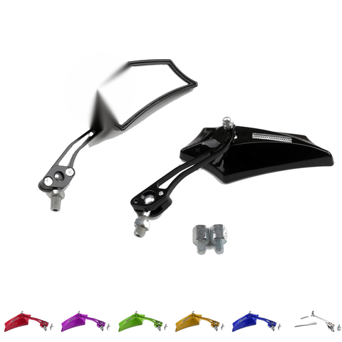 Motocycle Chopper Cruiser Street Dirt Bike Rear View Mirrors 8mm 10mm Generic