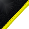BMW 6 Series F13 2-Door Coupe 2011-2018 Yellow Trim Black Floor Mats