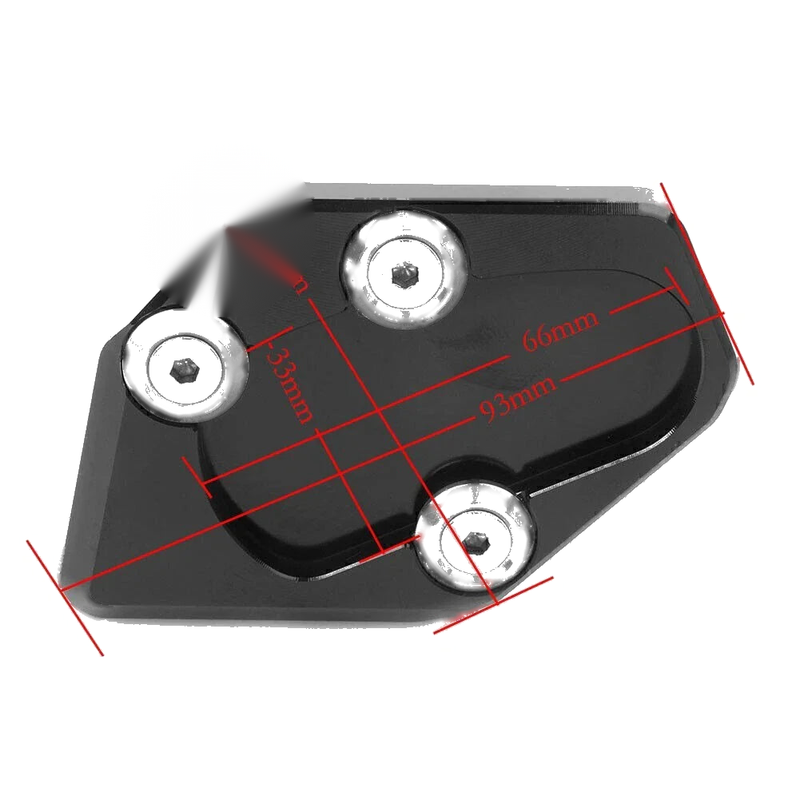 Yamaha T-MAX 530 Red Kickstand Extension Plate (2015-2016)