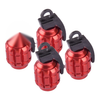 Car Wheel Covers 4 x Metal Grenade Bomb Tire Valve Stem Caps