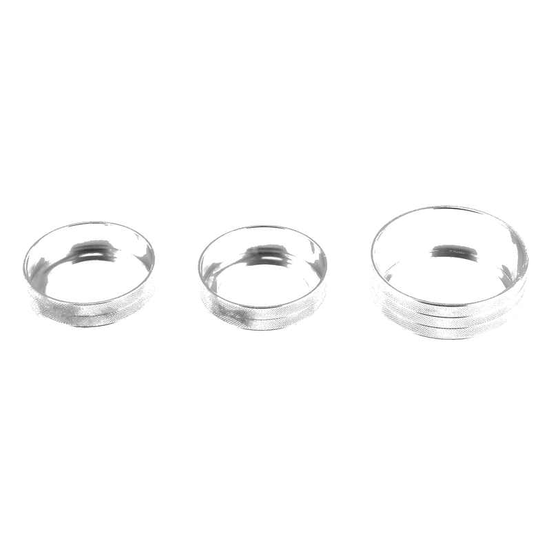 Dodge Charger Silver Tone Inner Paddle Shifter Set & AC Volume Knob Cover