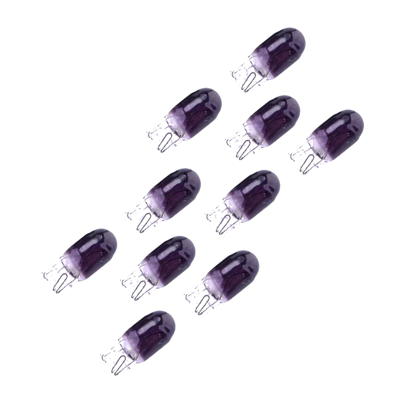 Car 20 x Purple Halogen Clear Glass Instrument Light Bulbs (5W)