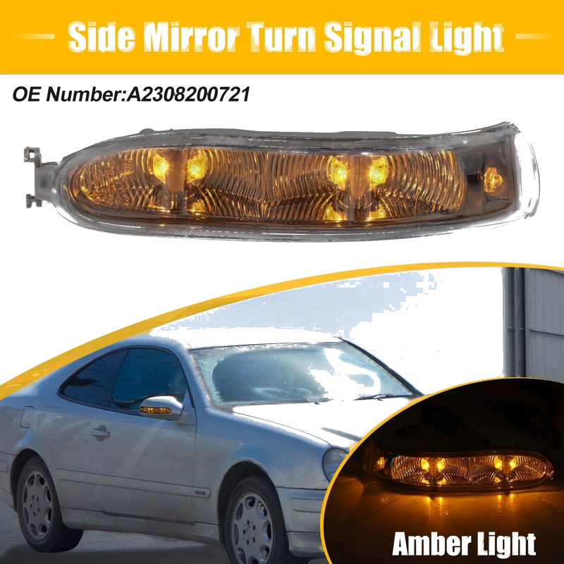 Mercedes-Benz CLK320 CLK350 LED Left Side Mirror Turn Signal Light (2003-2009)