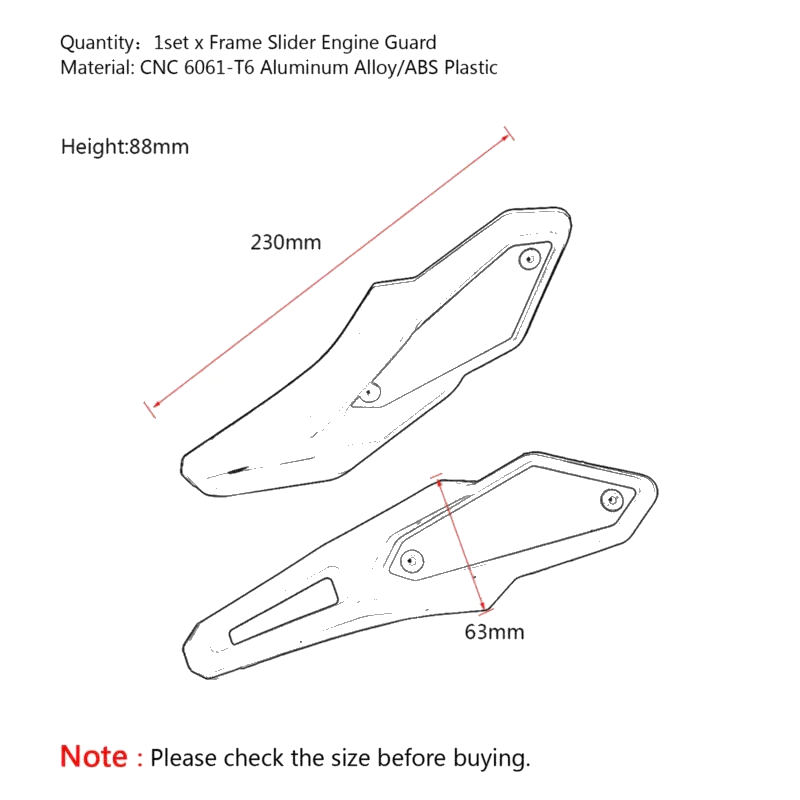 2018 Kawasaki Z900RS Frame Slider Motor Guards 2 x Left & Right (2018)