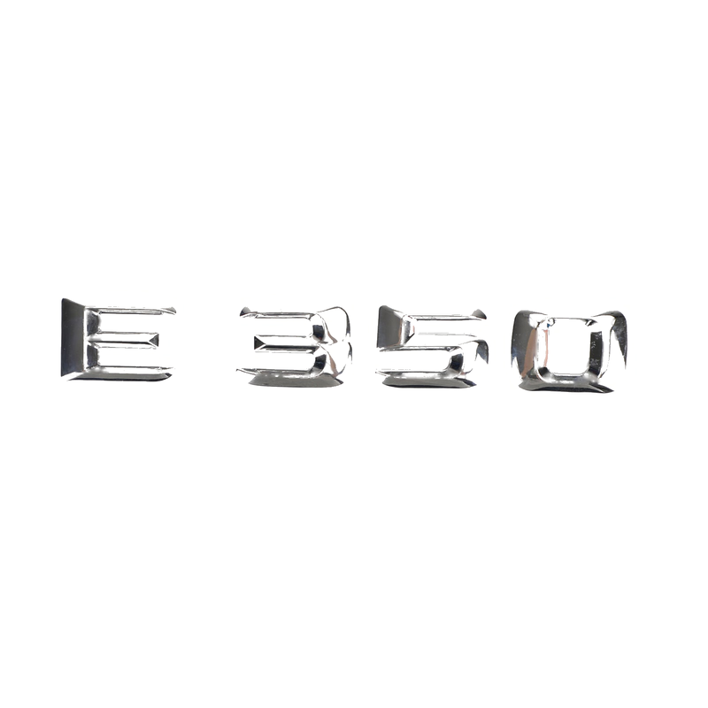 Mercedes E350 Chrome Rear Trunk Emblem Decal (2006-2016)