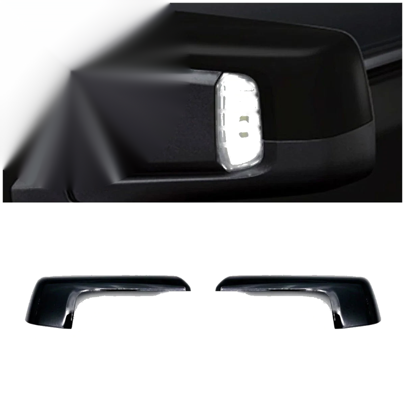 Chevy Silverado ABS Black Rearview Half Pack Mirror Lid Cover Trim (2019-2023)