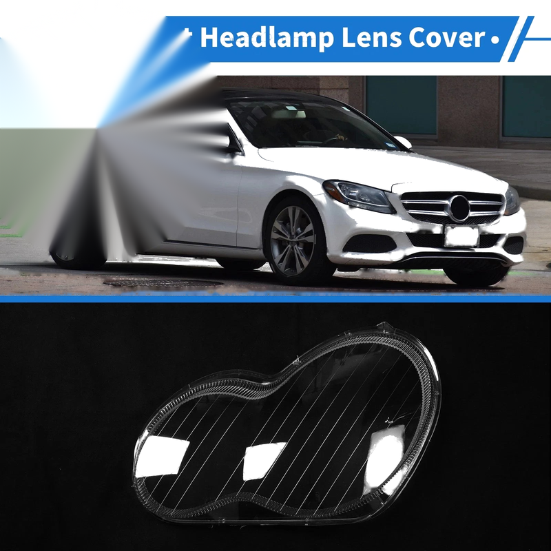 Mercedes-Benz C-Class Car Front Left Headlight Lens Cover (2001-2017)