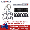 Toyota LC 80S 4.2L Permaseal MLS-R Turbo&Exhaust Manifold Stud&Gasket Kit