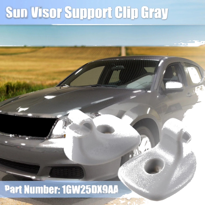 Dodge Chrysler 200 (2011-2014) Gray 2 x Sun Visor Support Clip Retainers