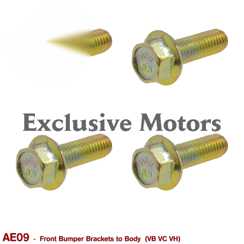 Holden Commodore VB VC VH Front Bumper Bracket Bolts (1978-1986)