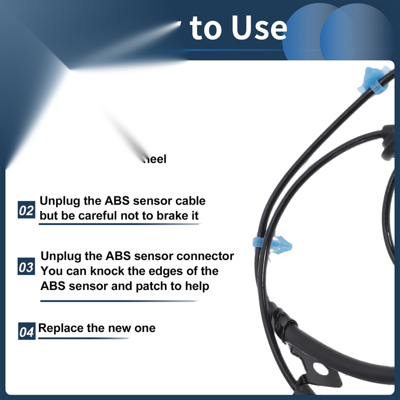 Dodge Avenger Rear Left ABS Wheel Speed Sensor (2008-2014)