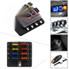 Universal Applications 8 Way Circuit LED Fuse Box Holder