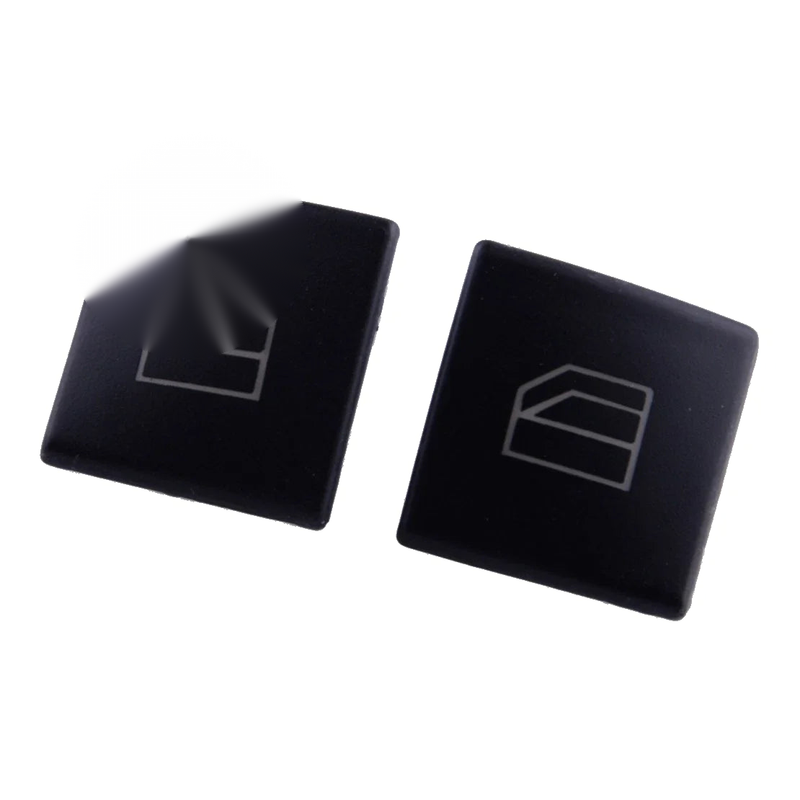 Benz C E G CLA GL GLA GLE Class 2 x Window Switch Knob Covers Black