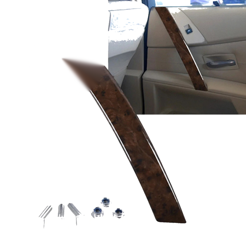 BMW E60 E61 (2004-2006) Woodgrain 1pc Rear Right Door Handle Cover