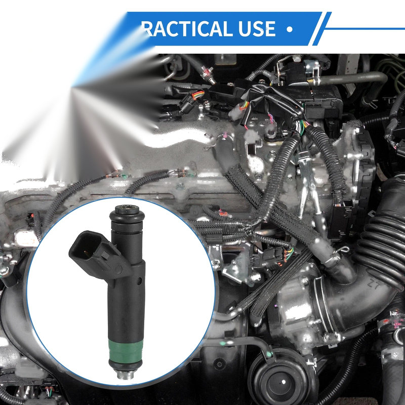 Dodge Ram 1500 (2004-2007) 4.7L Black Fuel Injector 8 x No.53032704AB