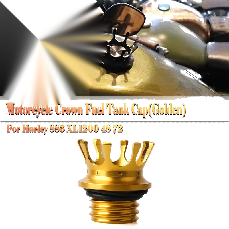 Harley Softail, Dyna, Road King 1 x Gold Gas Cap Cover
