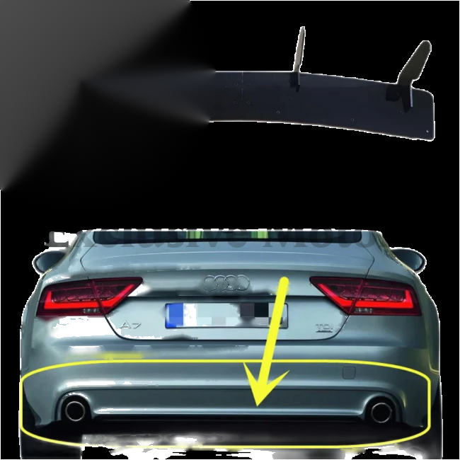 Audi A7 Sportback Rear Diffuser Bumper Splitter (2011-2017)