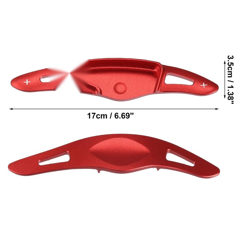 Hyundai Elantra Sport (2017-2019) Aluminum Red Steering Wheel Paddle Set