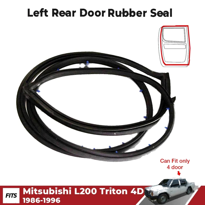 Weatherstrip Door Rubber Seal Rear LH Fits Mitsubishi L200 Triton ME 1986-96 D05