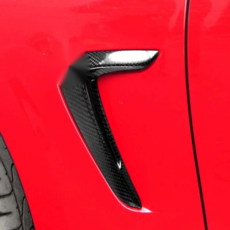 Real Carbon Fiber Side Fender Air Vent Trim Cover Fits BMW F32 F33 F36 4 Series