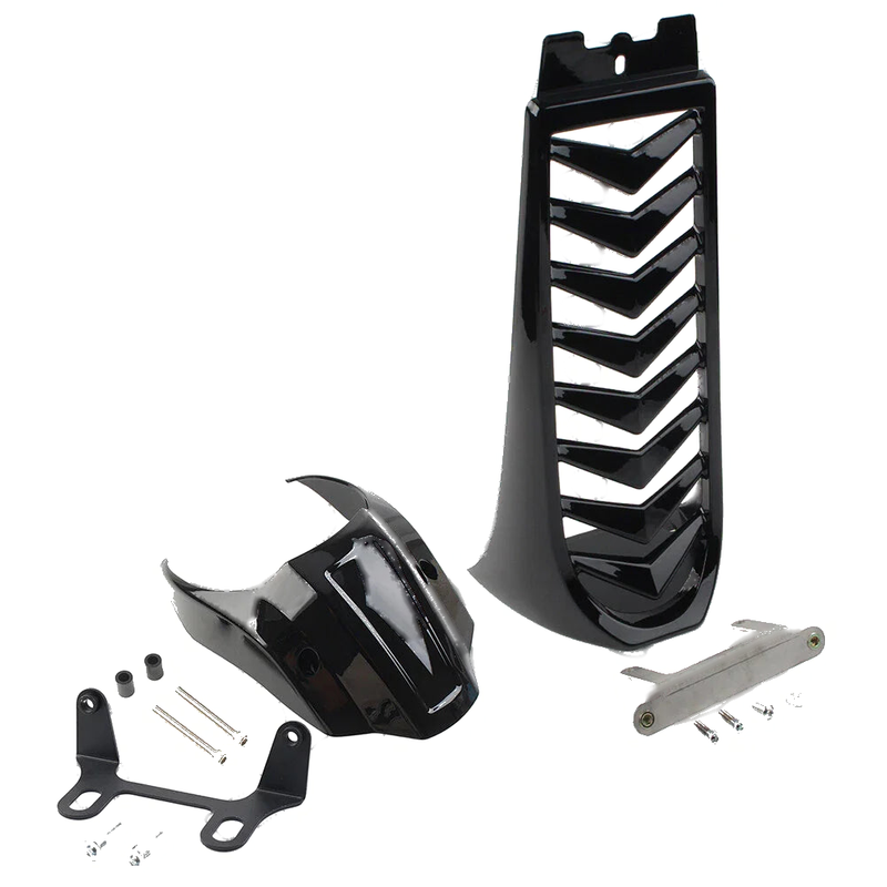 Harley Softail Breakout Glossy Black Headlight Fairing Spoiler (2018-2023)
