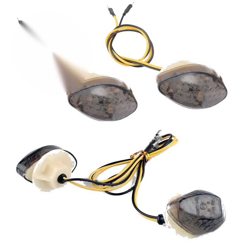 Honda CBR600 2003-2012, 1000RR 2004-2007 Smoked LED Flush Mount Turn Signals