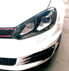 VW Golf 6 GTI MK6 2 x Carbon Fiber Headlight Eyelid Trim (2008-2013)
