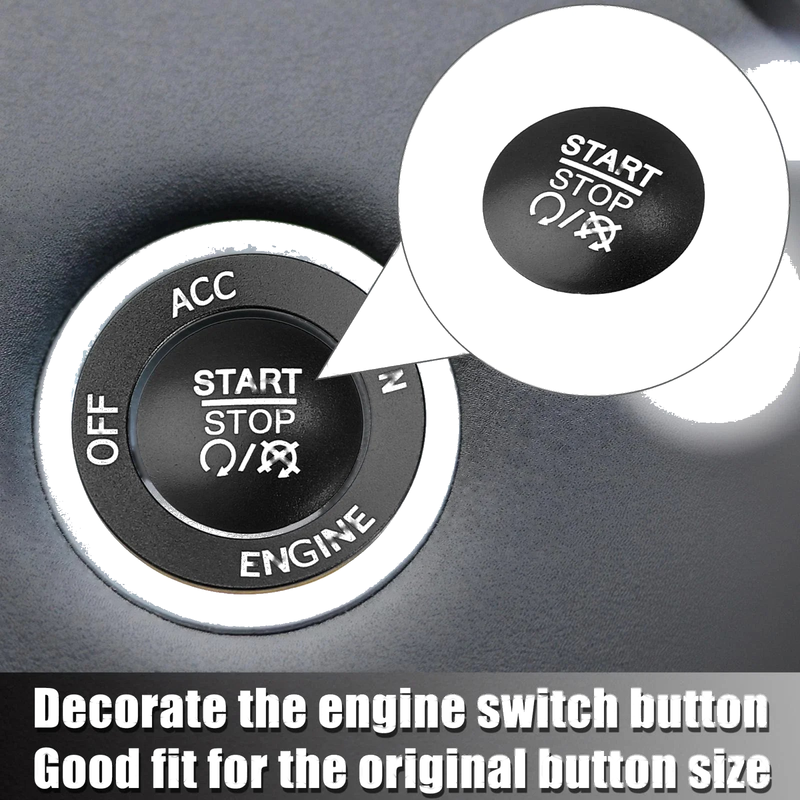Dodge Charger Challenger Engine Start Stop Push Button Cover Kit (2015-2023)